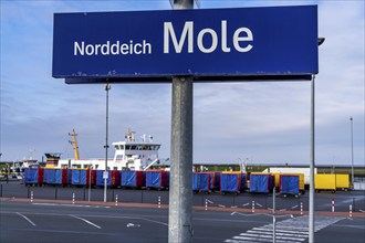 Norddeich-Mole railway station, at the ferry landing stage to the East Frisian islands of Norderney