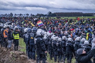 Violent clashes between thousands of demonstrators and the police, after a demonstration against