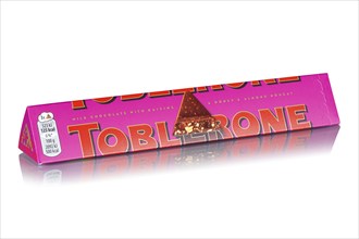 Toblerone chocolate of the sultana variety from Tobler and Mondelez International Freelance