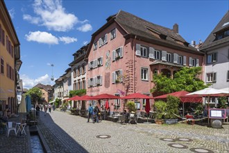 Gasthaus zum Löwen, Fauststube, facade, the famous Dr Faust once stayed here, Staufen im Breisgau,