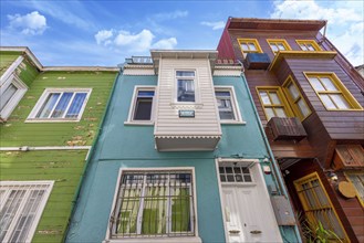 Turkey, Istanbul Colorful historic center buildings of Fatih district, Asia