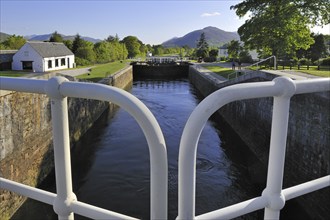 Neptune's Staircase, a staircase lock comprising eight locks on the Caledonian Canal at Banavie,