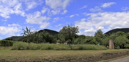 View from Edenkoben towards the Palatinate Forest with the Blättersberg in the centre of the