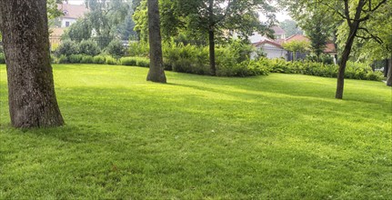 Bernardine Gardens park in the center of Vilnius, Lithuania, Europe