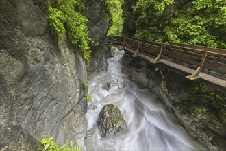 The river Weißbach running through the Seisenbergklamm, Seisenbachklamm, gorge near Weißbach bei