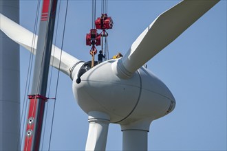 Repowering of a wind farm near Issum, 9 older wind turbines from the manufacturer Enercon (model