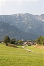 View of the municipality of Inzell, Bavaria, Germany, Europe