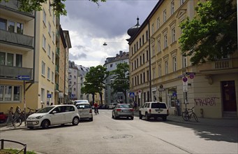 Europe, Germany, Bayer, Munich, Glockenbachviertel, Westermühlstrasse, popular residential area,