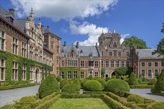 Kasteel van Gaasbeek courtyard, originally 13th century medieval fortified castle but renovated in