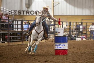 Oklahoma City, Oklahoma, The flag race at the Great Plains Rodeo, an annual gay rodeo that features