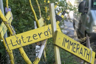 The village of Lützerath at the Garzweiler II open-cast lignite mine, the last buildings of the