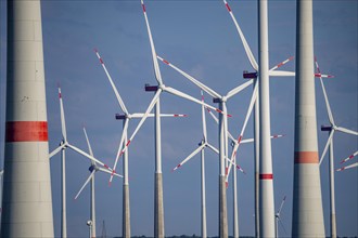 Wind farm north-east of Bad Wünnenberg, Ostwestfalen Lippe, Paderborn district, North