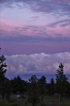 Sky with thunderclouds, June, Germany, Europe