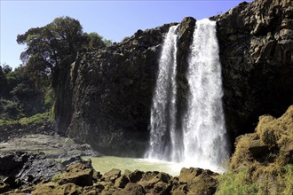 Ahamra region, the Blue Nile waterfall, in the highlands of Abyssinia, Blue Nile, Tis Issat