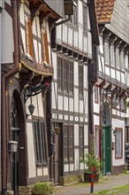 Half-timbered houses Enge Strasse Rinteln Germany