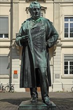 Monument to the chemist Johann Wilhelm Bunsen (1811-1899), Anatomy Garden Heidelberg,