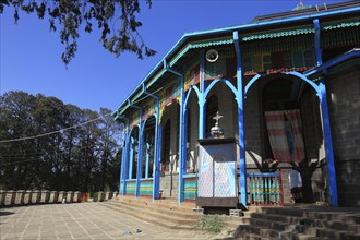 St Mary's Church on Mount Entoto near Addis Ababa, Ethiopia, Africa