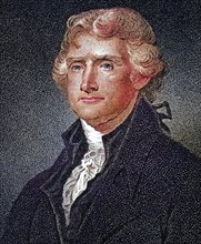 Thomas Jefferson, 1743 to 1826, American statesman and founding father Signer of the Declaration of