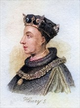 Henry V King of England 1387, 1422 from the book Crabbs Historical Dictionary from 1825,