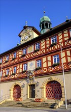 Town hall on the market square, Bad Staffelstein, Upper Franconia, Bavaria, Germany, Europe