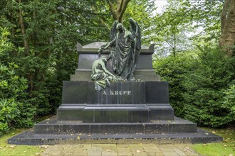 Bredeney cemetery, Krupp family cemetery, in Essen, North Rhine-Westphalia, Germany, grave of