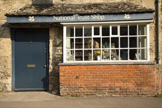 National Trust shop in the village of Lacock, Wiltshire, England, UK