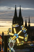 Happy Colonia funfair, Corona-compliant funfair at the Deutzer Werft, on the Rhine, Cologne