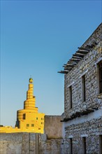 Spiral Mosque of the Fanar Cultural Centre in Doha, church, tower, steeple, religion, Muslim,