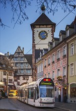 Schwabentor, Freiburg, Breisgau, Germany, Tramway, Europe