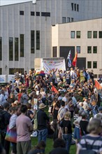 Protests against a so-called citizens' dialogue of the AfD in the Philharmonie in Essen, the