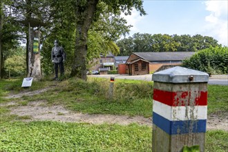 The so-called Green Border, at the former border crossing Grenzweg near Straelen-Kastanienburg and