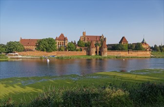 Marienburg Monastery, brick Gothic-style castle and former seat of the Teutonic Order, in the town