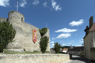 Billy. The fortress castle of the XIII Century, and its coloures banners of the houses of Hogwarts