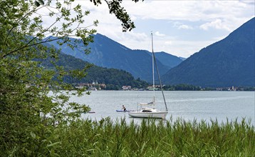 Nature and landscape around Lake Tegernsee, Bavaria, Germany, Europe