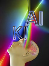 Symbol photo, AI, AI, ChatGBT, OpenAI, chatbot, artificial intelligence, artificial intelligence,