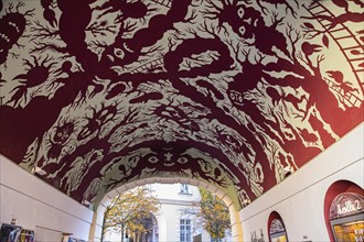 Ceiling painting in the Kabinett Passage, Museumsquartier, Vienna, Austria, Europe