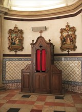 Confessional in the Igreja do Carmo, Carmelite Church, Faro, Algarve, Portugal, Europe