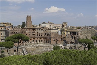 View from Monumento Vittorio Emanuele II, Piazza Venezia, Rome, Italy, Europe