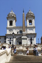 The church Santissima Trinita dei Monti, Santa Trinita dei Monti or Santissima Trinita al Monte