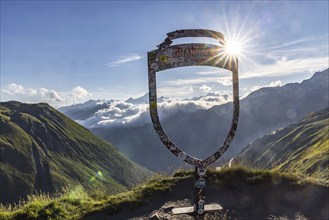 Furka Pass. Grand Tour of Switzerland. Circular route for tourists to the highlights of