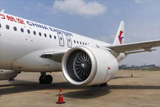 CFM LEAP-1C engine on China Eastern's COMAC C919 aircraft with registration B-919F at Hongqiao