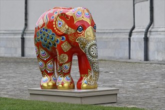 Painted elephant