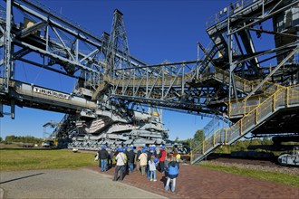 The F60 overburden conveyor bridge visitor mine is located on Bergheider See near the village of