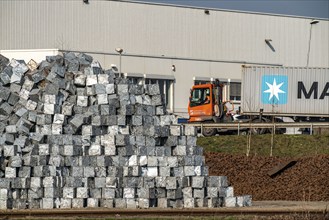 Duisburg-Ruhrort inland port, forwarding island, recycling of scrap metal, scrap metal, aluminium