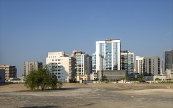 Dubai, Downtown skyscrapers and Sheik Zayed Road, United Arab Emirates, Middle East, Asia