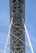 Dom Luís I Bridge as seen from beneath, Porto, Portugal, Europe