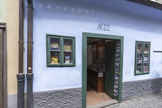 Franz Kafka House, Golden Lane, Prague, Bohemia, Czech Republic, Europe