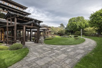 Japanese Garden, Bad Langensalza, Thuringia, Germany, Europe