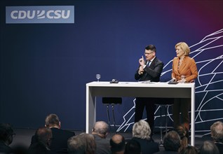 Boris Rhein, Minister President of the State of Hesse and Julia Klöckner, Federal Treasurer of the