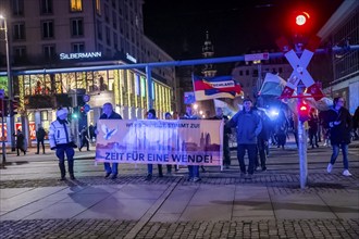 To mark 13 February and the destruction of Dresden in the Second World War, the small right-wing